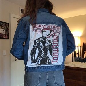 Iron Man Studded Denim Jacket